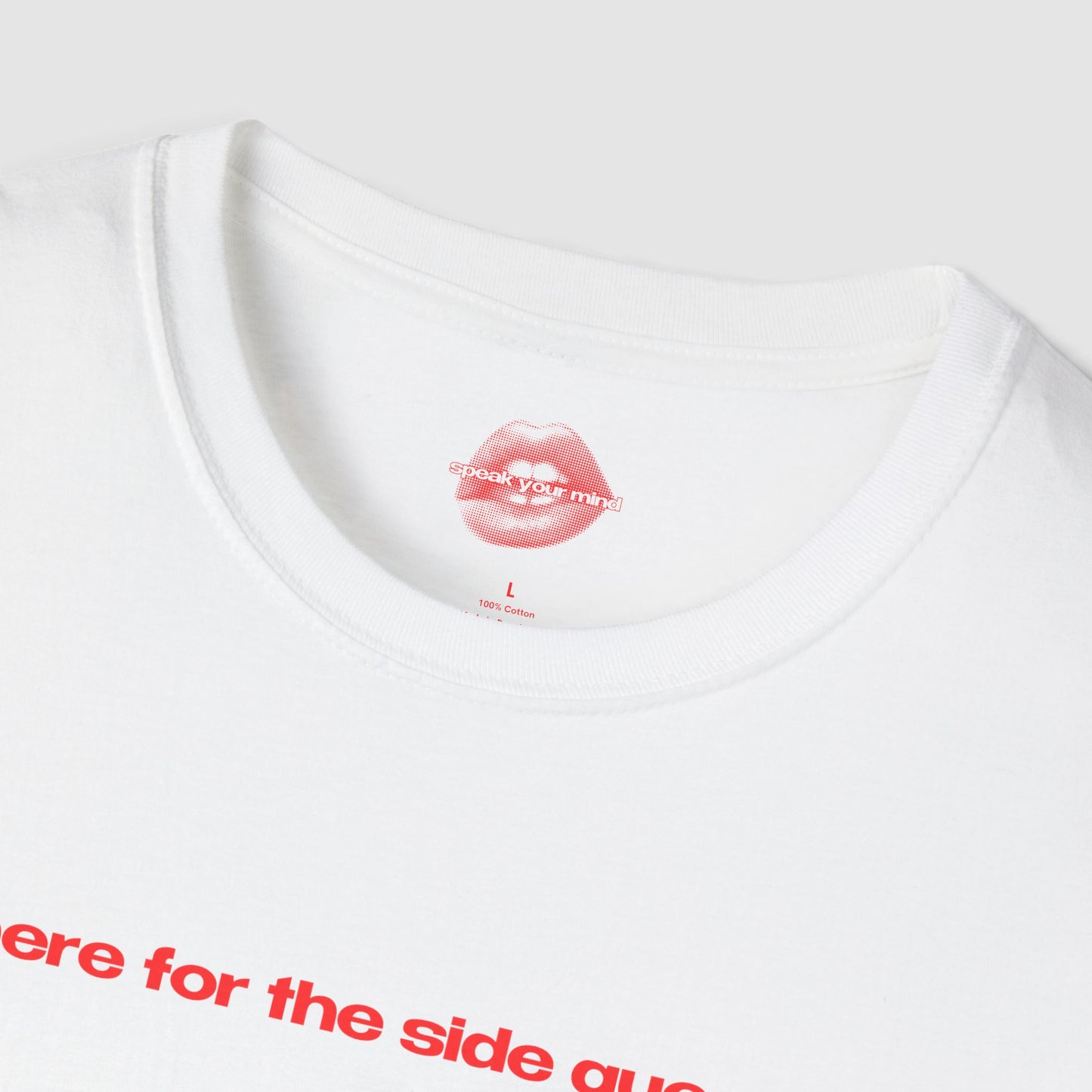 "Here For The Side Quests." | Text Only | T-Shirt