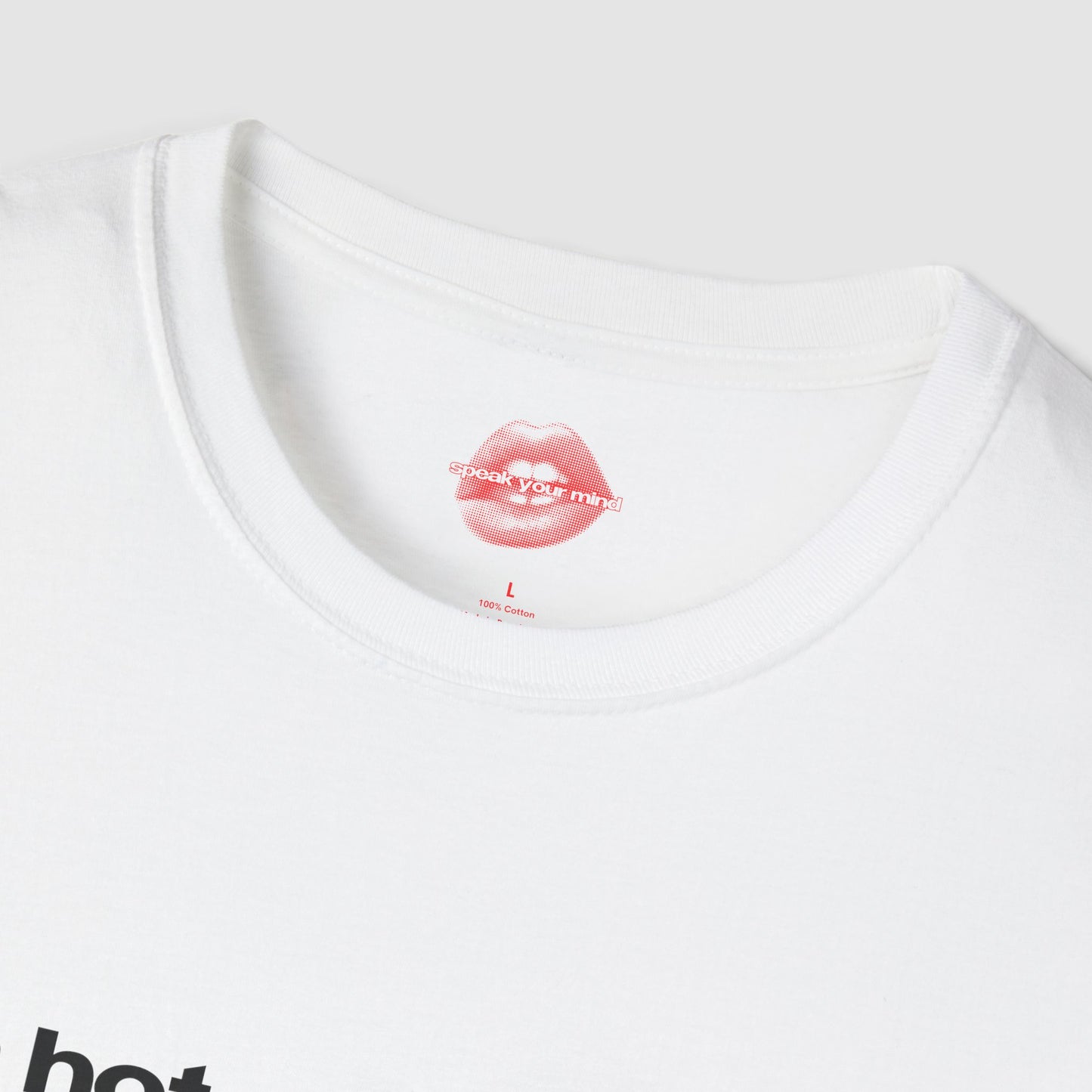 "A Hot Mess With Stories To Tell." | Text Only | T-Shirt
