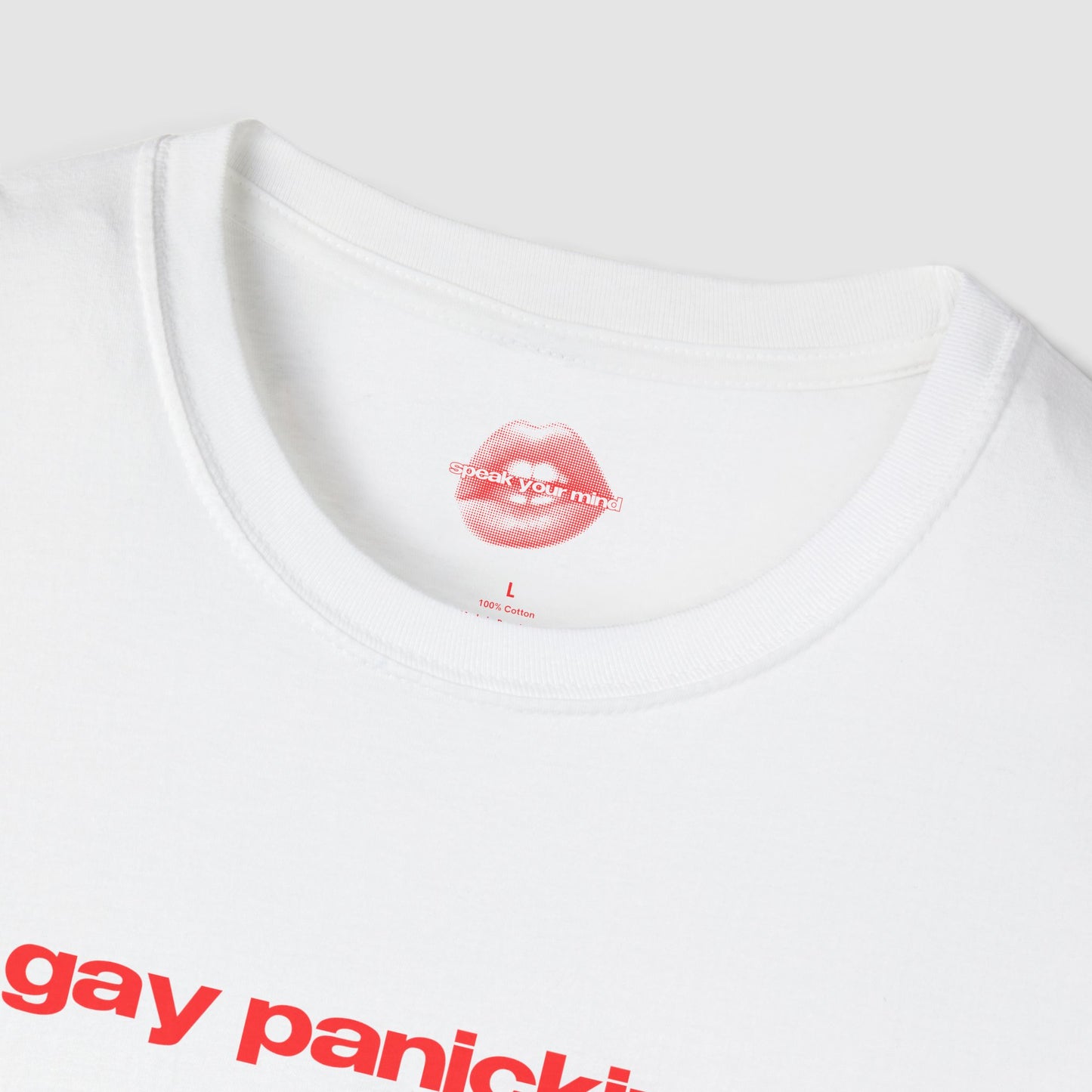 "Gay Panicking." | Text Only | T-Shirt