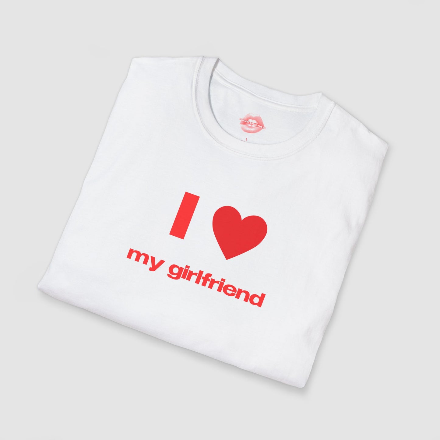 "I Love My Girlfriend." | Heart | T-Shirt