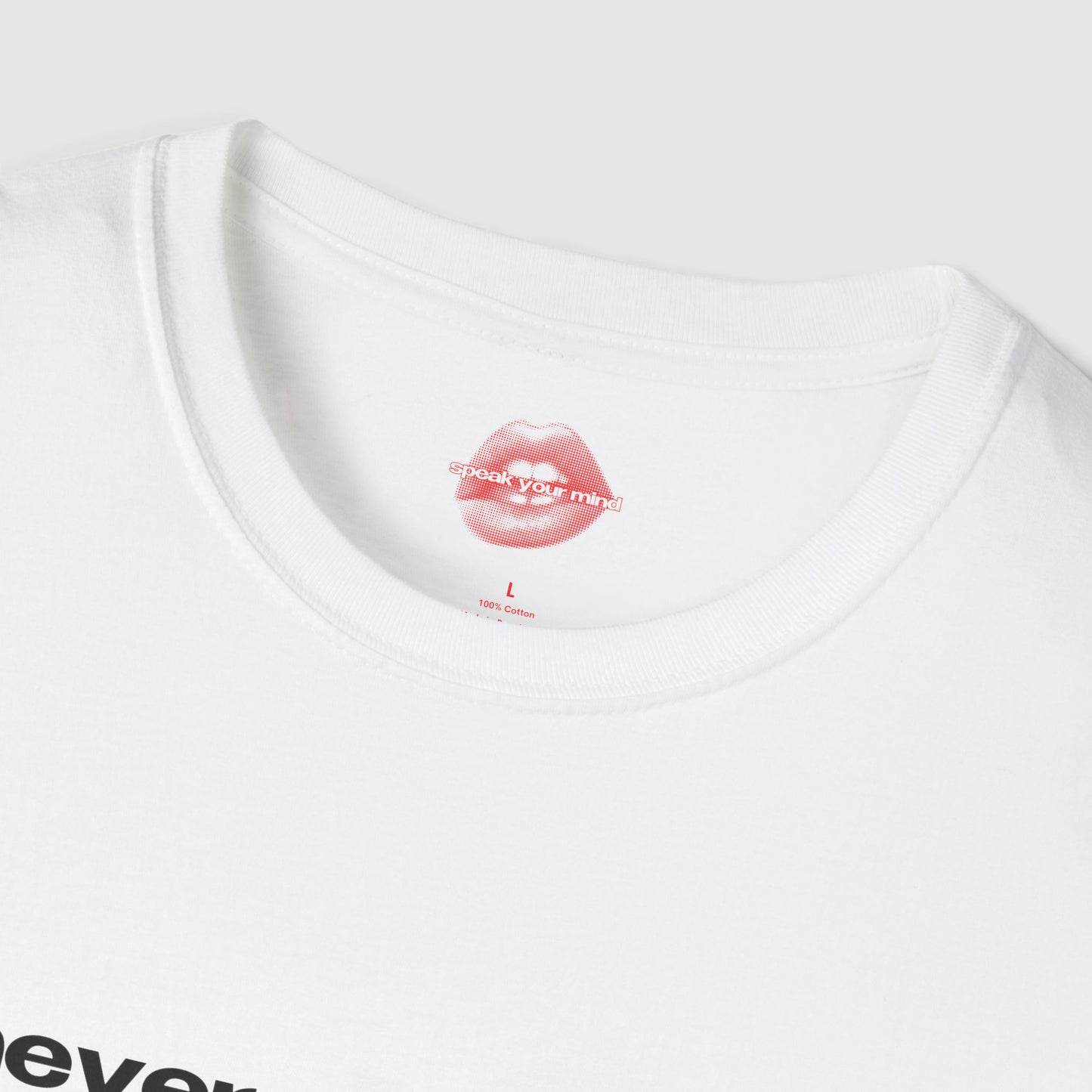 "Never Give Them A Reason To Hate." | Text Only | T-Shirt