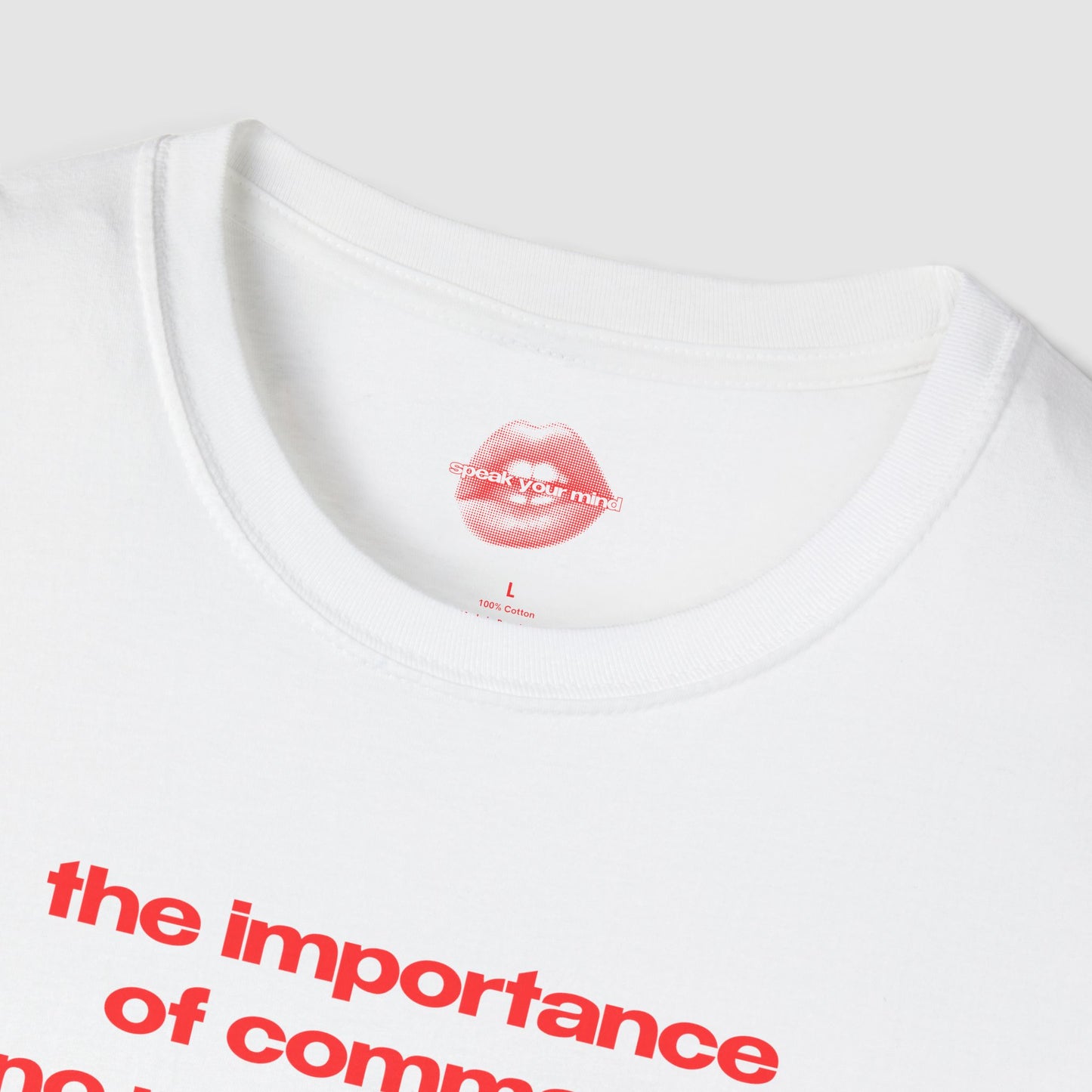 "The Importance Of Commas..." | Text Only | T-Shirt