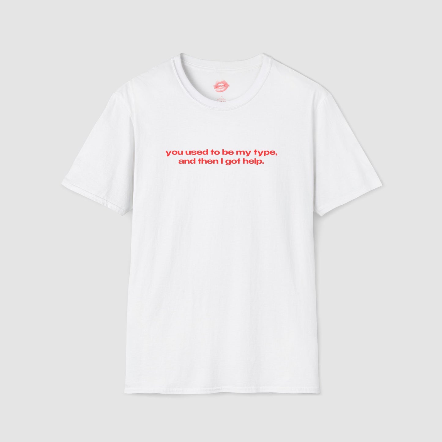 "You Used To Be My Type, And Then I Got Help." | Text Only | T-Shirt