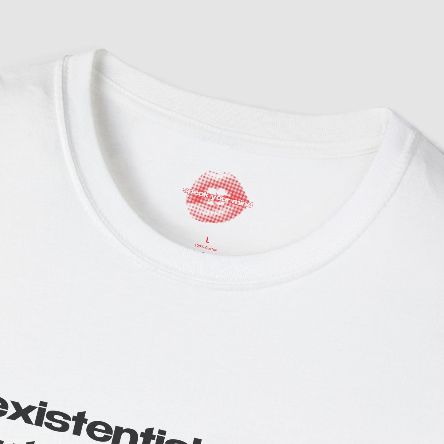 "Existential Crisis, But Make It Sexy." | Text Only | T-Shirt