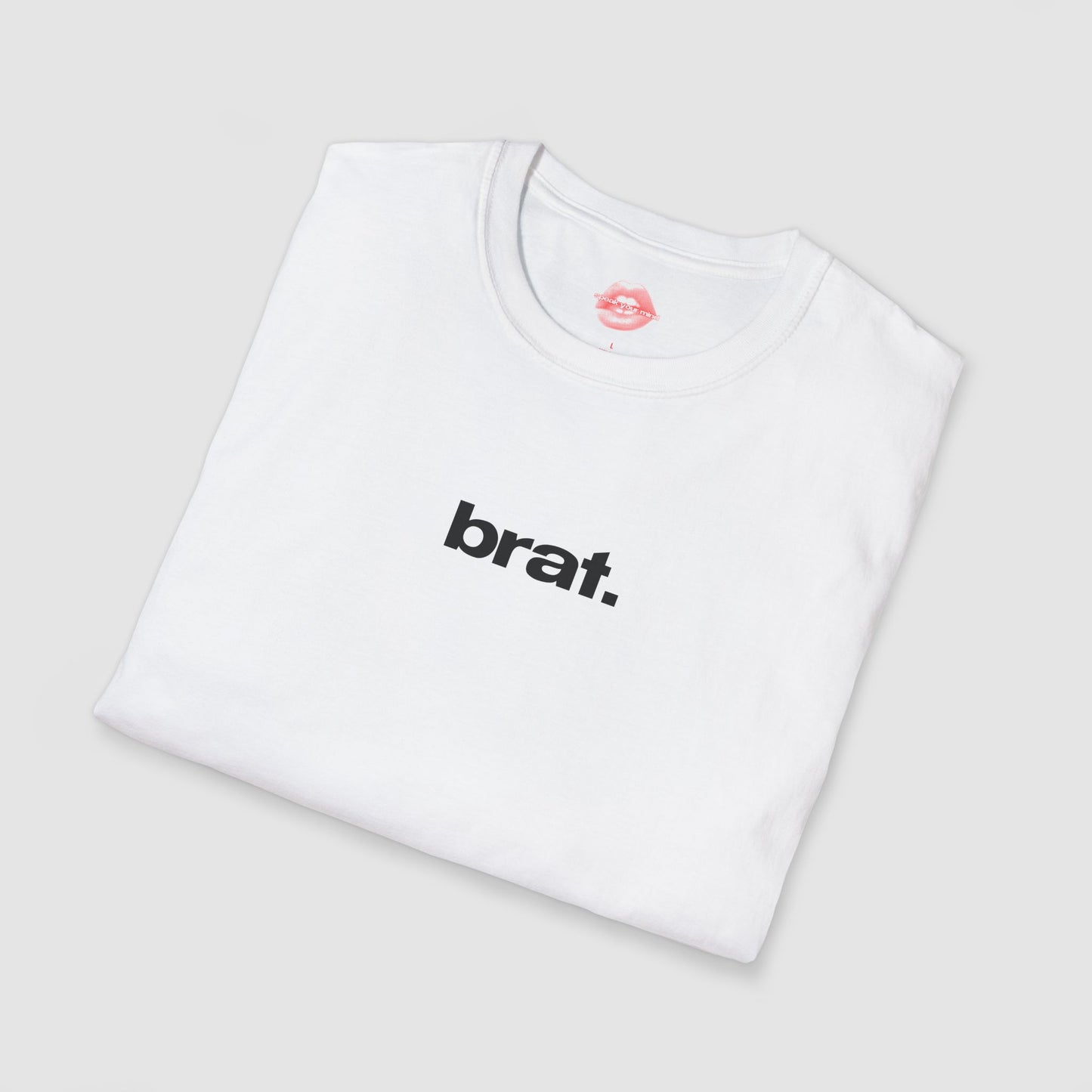 "Brat." | Text Only | T-Shirt
