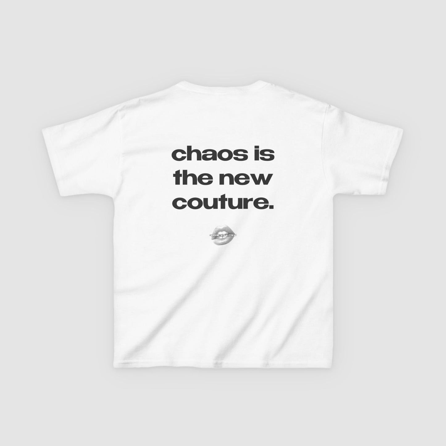 "Hot Mess Express. Chaos Is The New Couture." | Text Only | Baby Tee