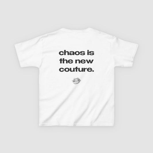 "Hot Mess Express. Chaos Is The New Couture." | Text Only | Baby Tee