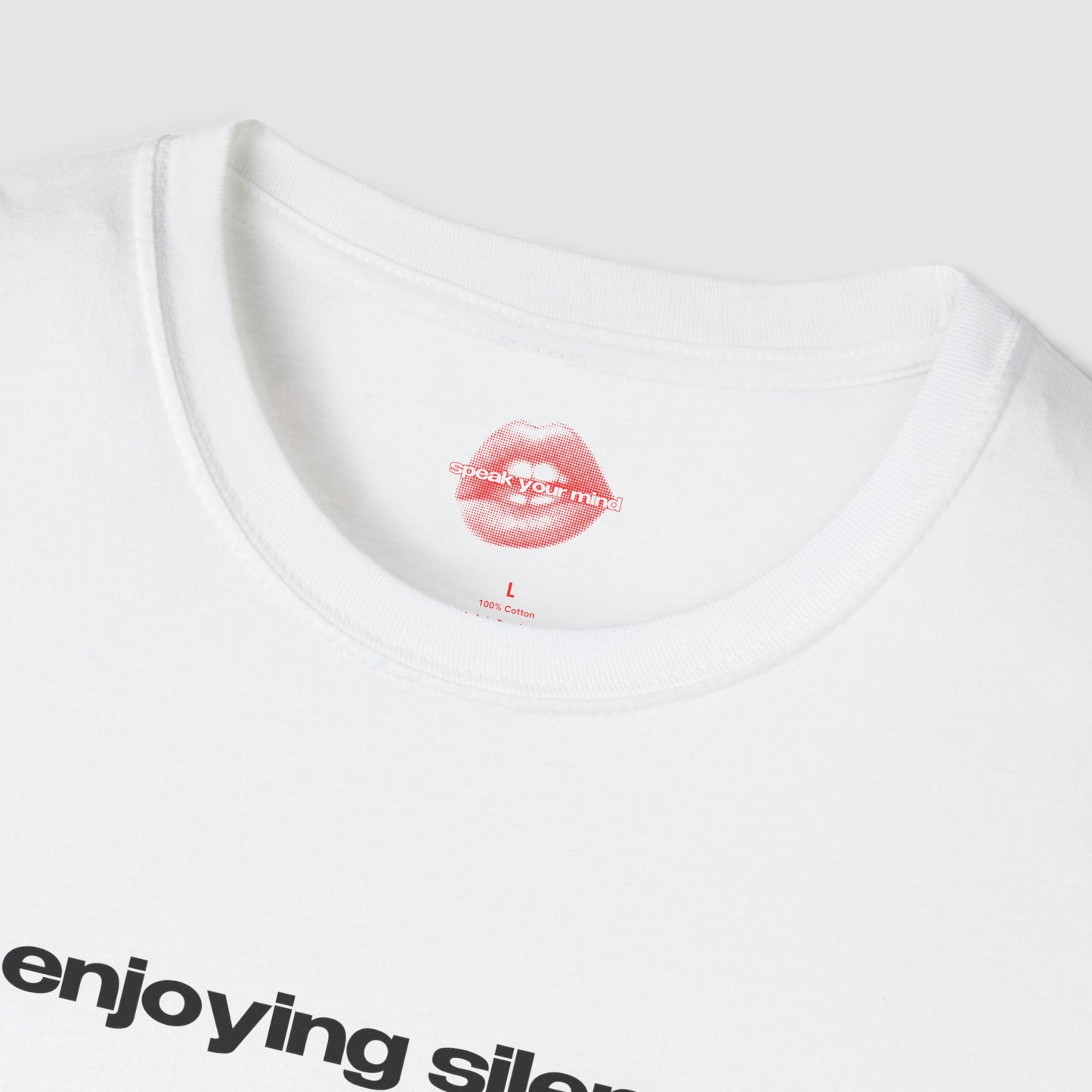 "Enjoying Silence." | Text Only | T-Shirt