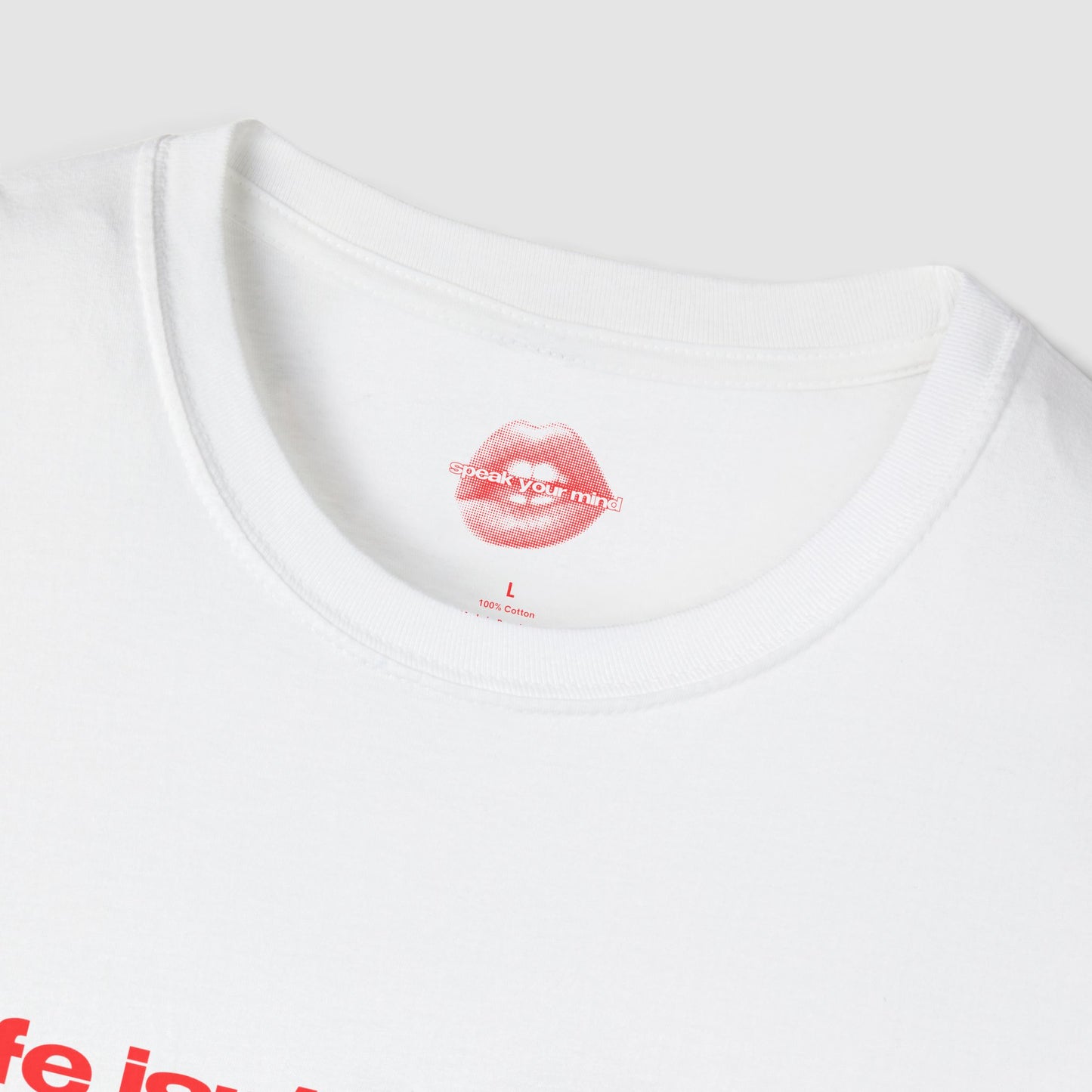 "Life Isn't Perfect, Good Thing I Am." | Text Only | T-Shirt