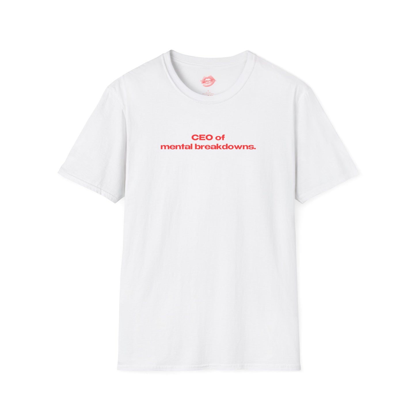 "CEO Of Mental Breakdowns." | Text Only | T-Shirt