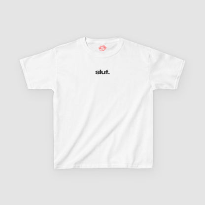 "Slut." | Text Only | Baby Tee