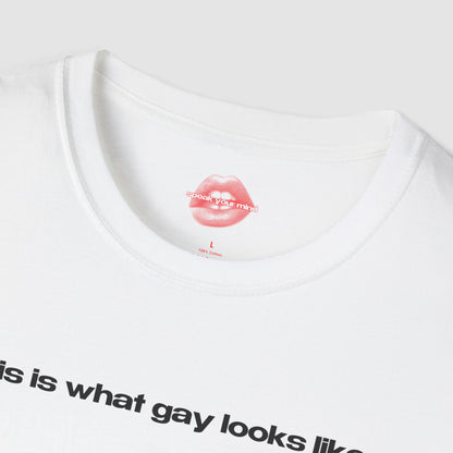 "This Is What Gay Looks Like." | Text Only | T-Shirt