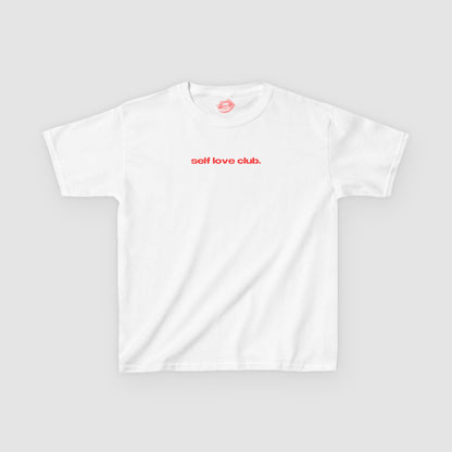 "Self Love Club." | Text Only | Baby Tee