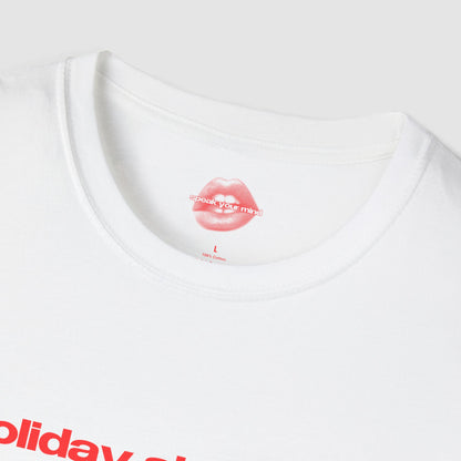 "Holiday Shopping - Survival Of The Fittest." | Text Only | T-Shirt