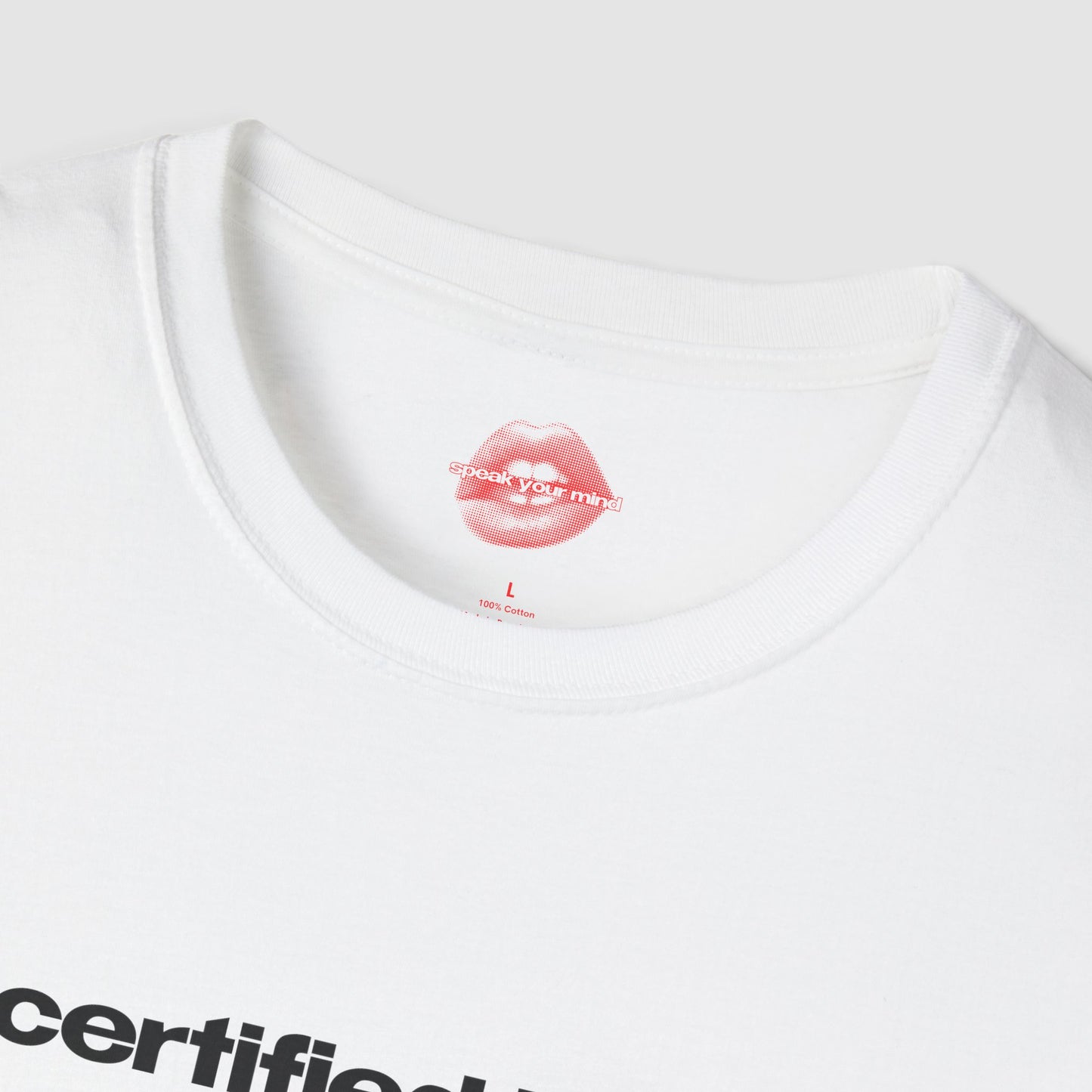 "Certified Brat." | Text Only | T-Shirt