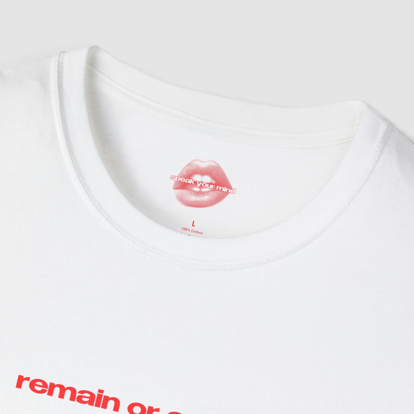 "Remain Or Evolve." | Text Only | T-Shirt