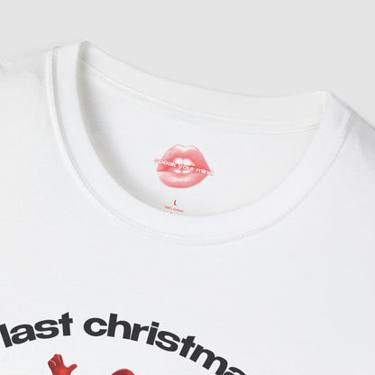 "Last Christmas I Barely Survived." | Dancing Santa | T-Shirt