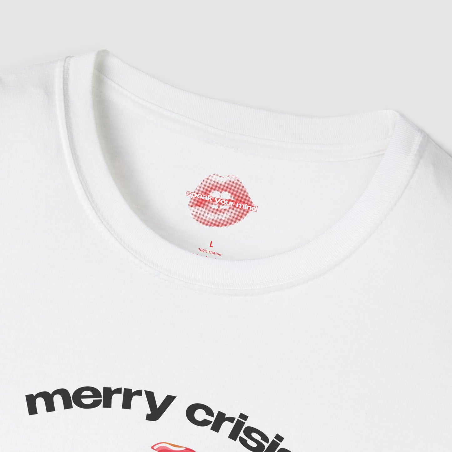 "Merry Crisis And Happy New Fear." | Gingerbread Man | T-Shirt