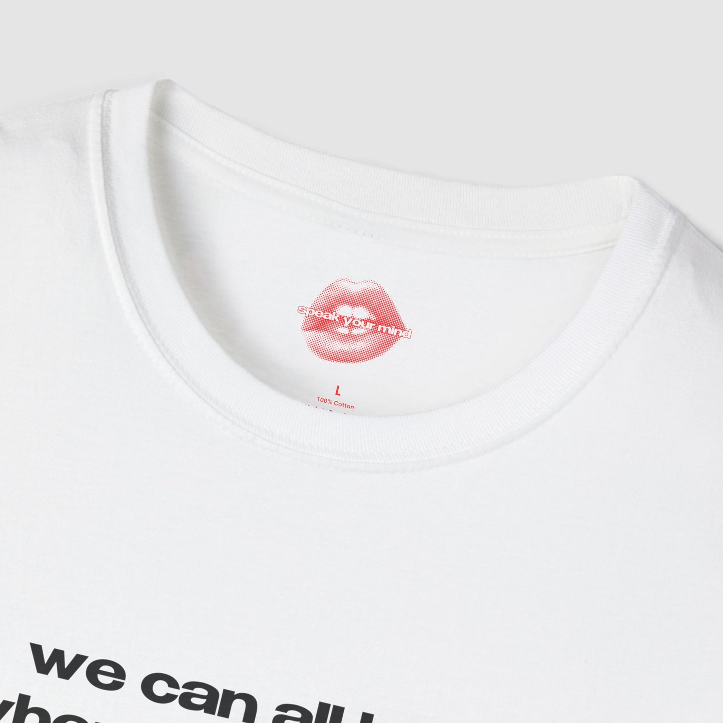 "We Can All Heal When We're In Hell." | Text Only | T-Shirt