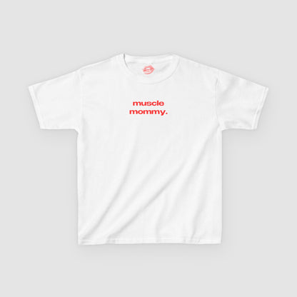 "Muscle Mommy." | Text Only | Baby Tee