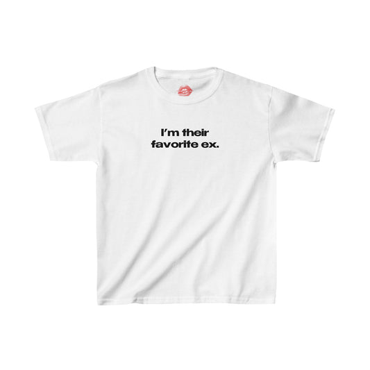 "I'm Their Favorite Ex." | Text Only | Baby Tee