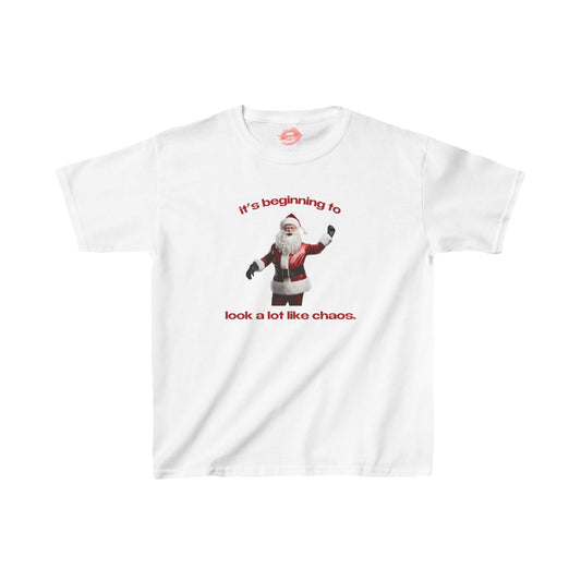 "It's Beginning To Look A Lot Like Chaos." | Santa | Baby Tee