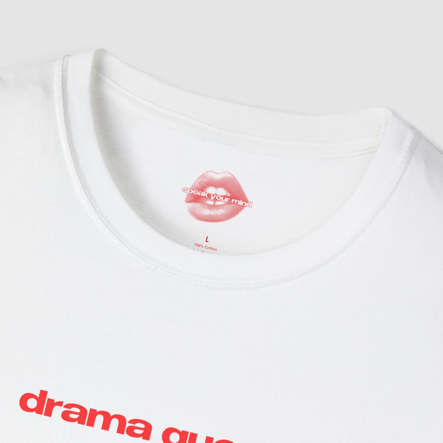 "Drama Queen." | Text Only | T-Shirt
