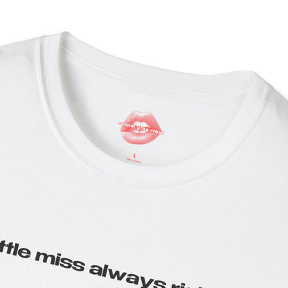 "Little Miss Always Right." | Text Only | T-Shirt