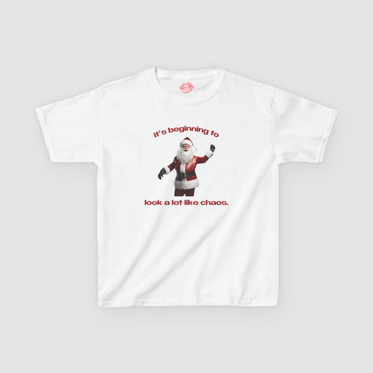 "It's Beginning To Look A Lot Like Chaos." | Santa | Baby Tee