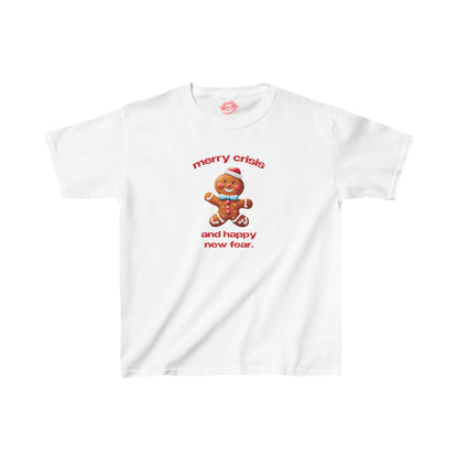 "Merry Crisis And Happy New Fear." | Gingerbread Man | Baby Tee