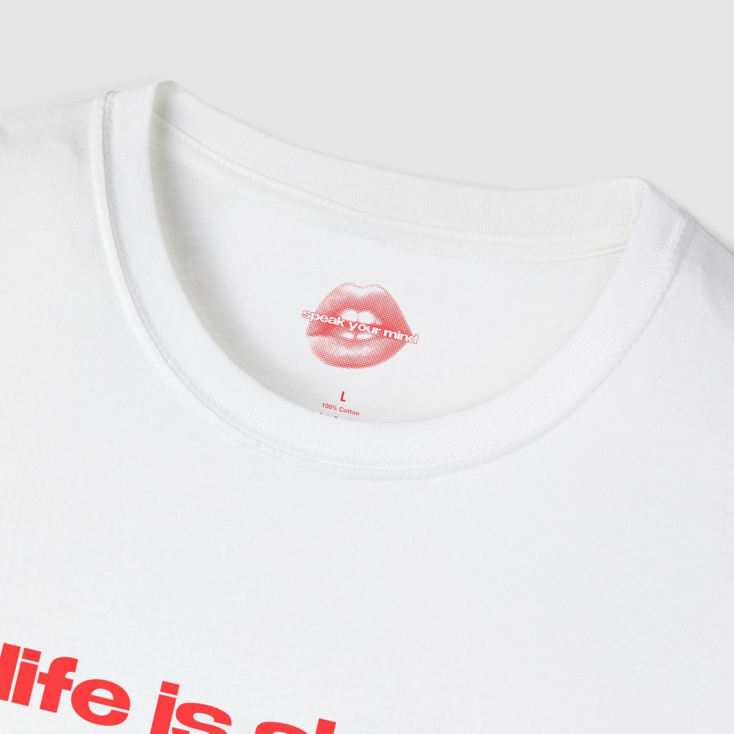 "Life Is Short, Take Risks." | Text Only | T-Shirt