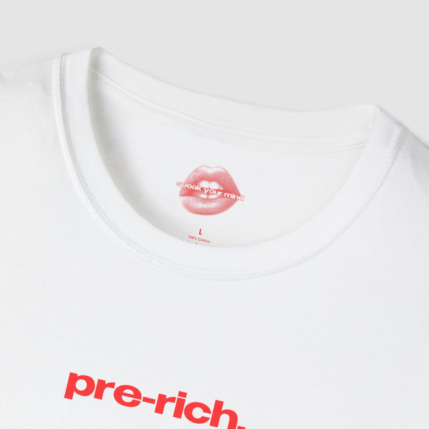 "Pre-Rich." | Text Only | T-Shirt