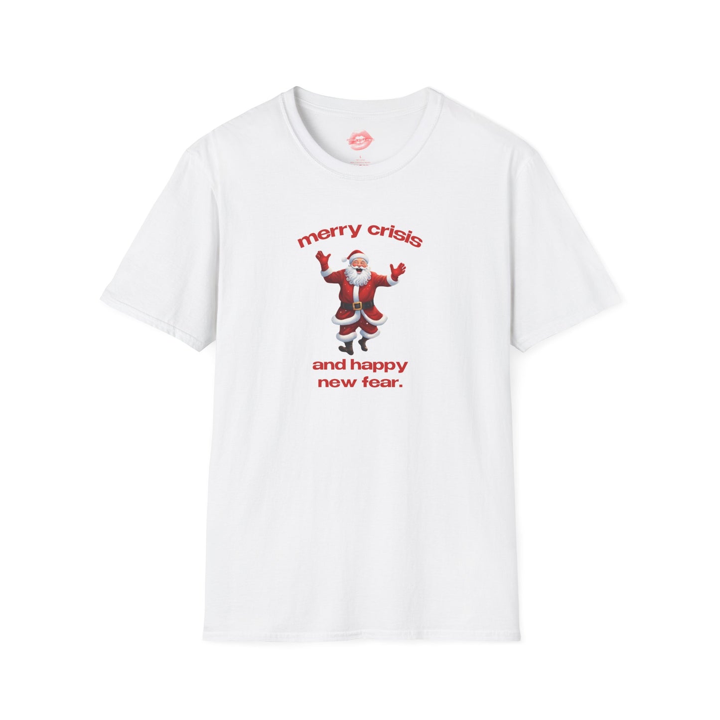 "Merry Crisis And Happy New Fear." | Dancing Santa | T-Shirt