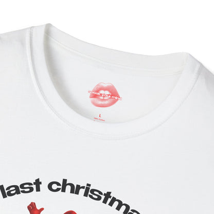 "Last Christmas I Barely Survived." | Dancing Santa | T-Shirt