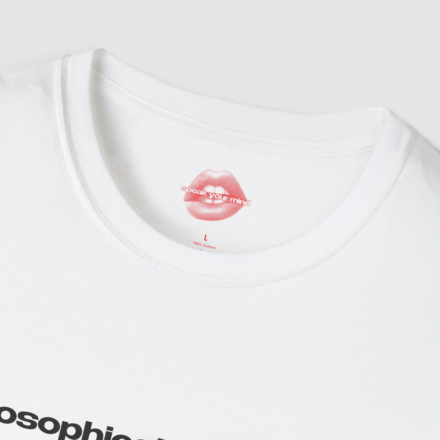 "Philosophically Speaking, I'm Too Hot To Handle." | Text Only | T-Shirt