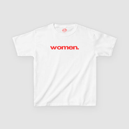 "Women." | Text Only | Baby Tee
