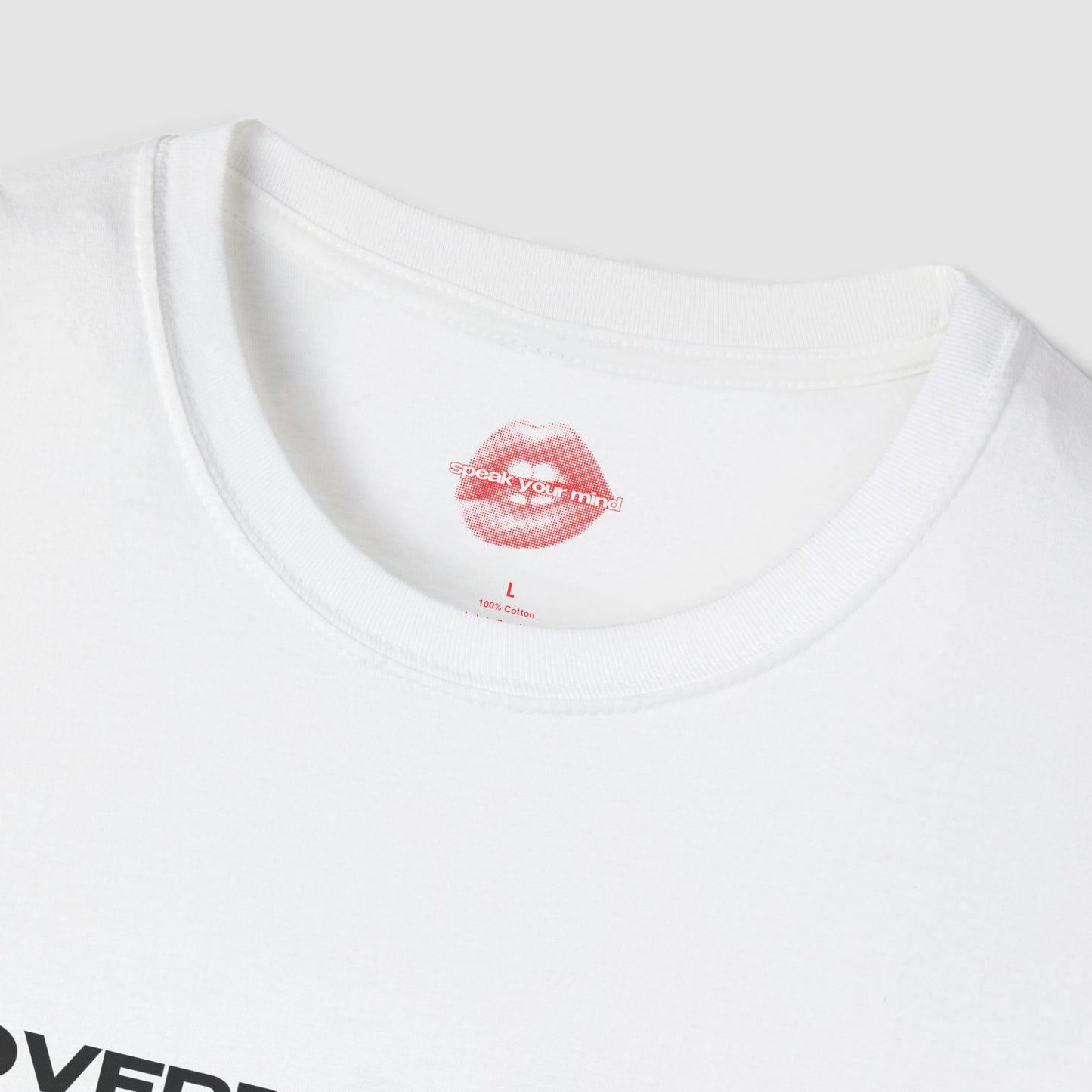 "Overdressed & Overeducated. Get Over It." | Text Only | T-Shirt