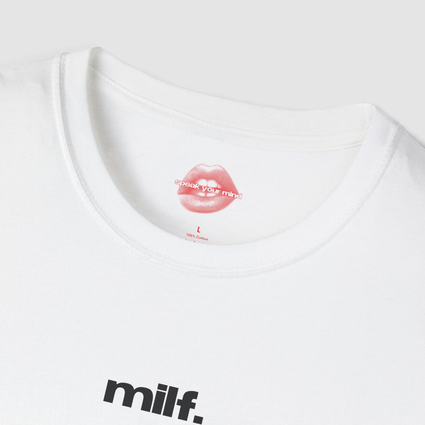 "Milf." | Text Only | T-Shirt