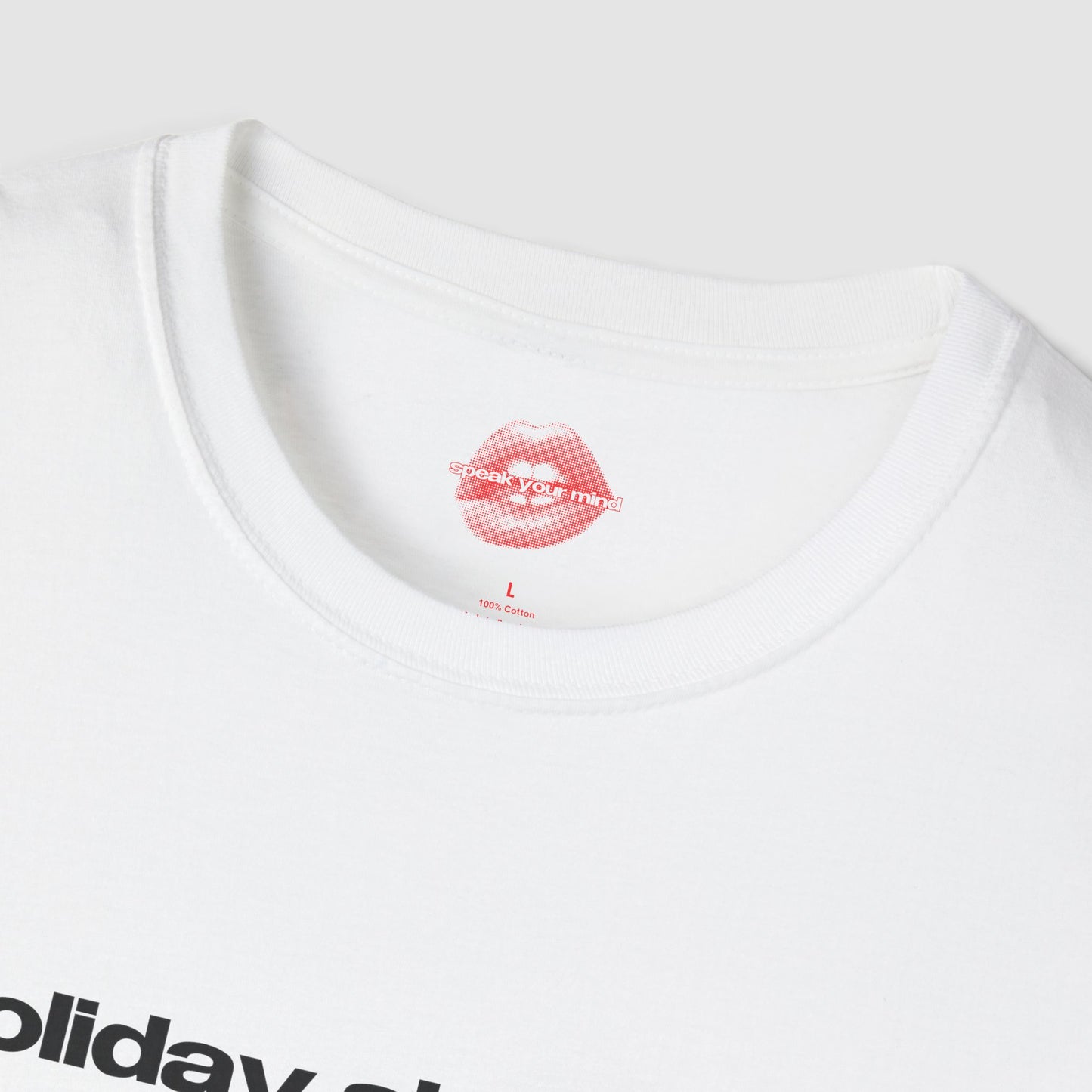 "Holiday Shopping - Survival Of The Fittest." | Text Only | T-Shirt