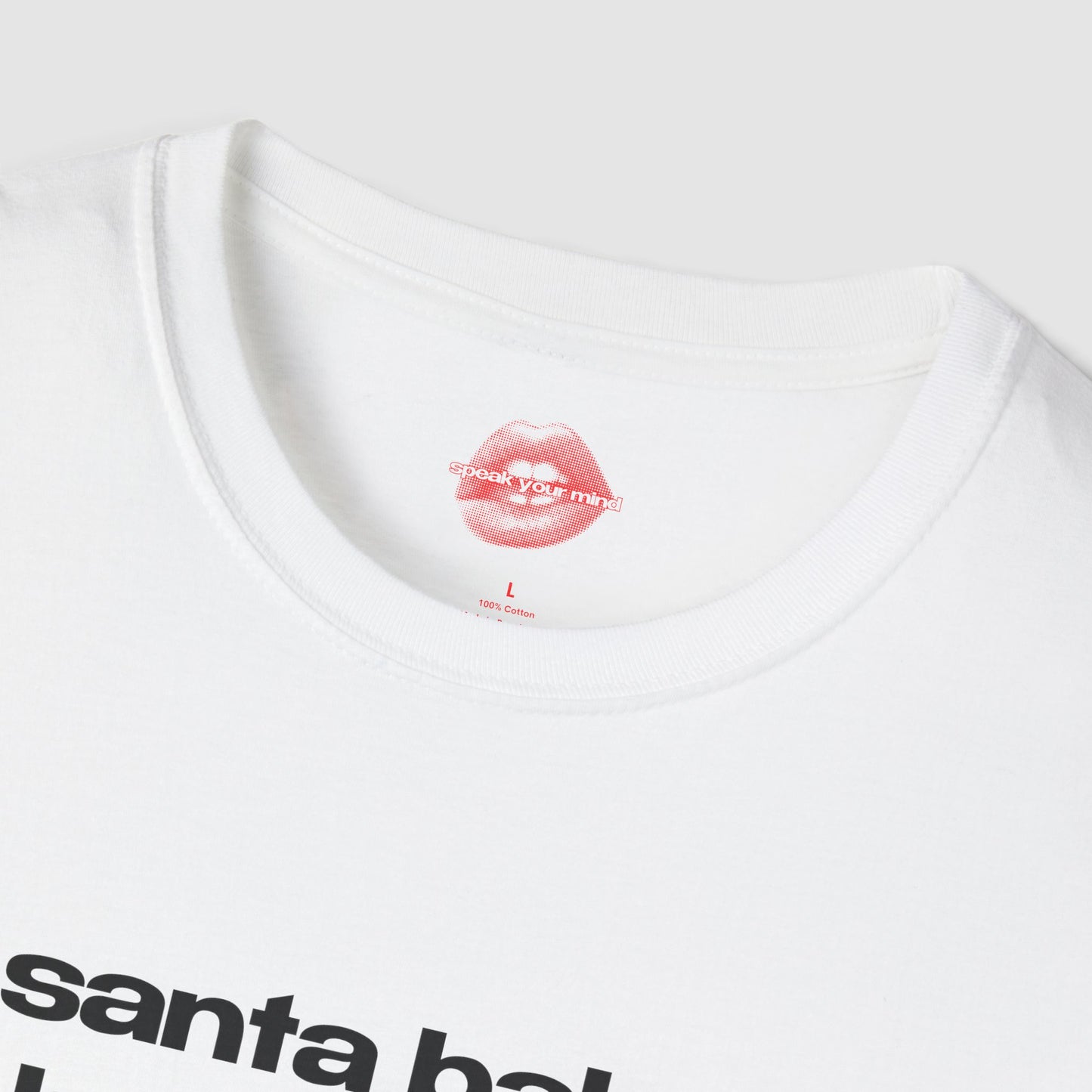 "Santa Baby, Bring Wine, Lots Of Wine." | Text Only | T-Shirt