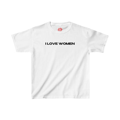 "I Love Women" | Text Only | Baby Tee