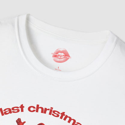 "Last Christmas I Barely Survived." | Dancing Santa | T-Shirt