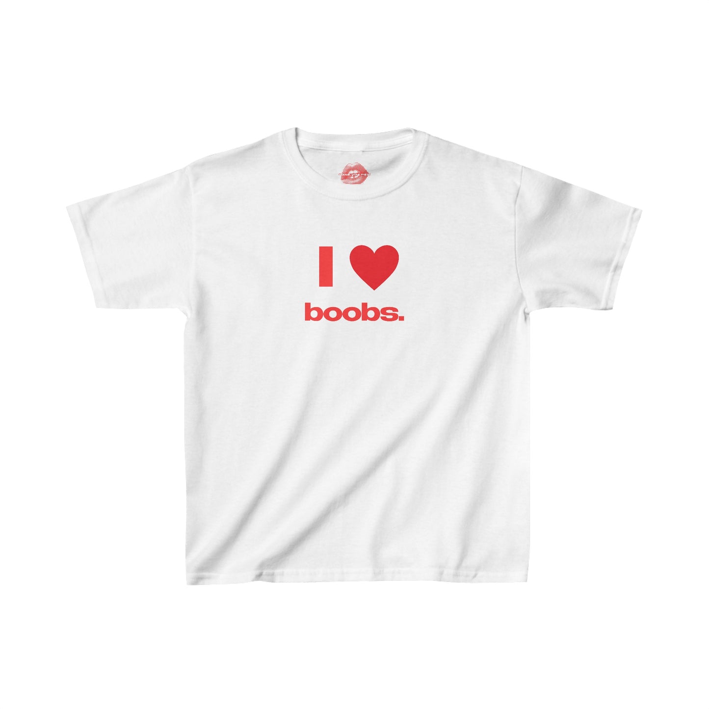 "I Love Boobs." | Heart | Baby Tee