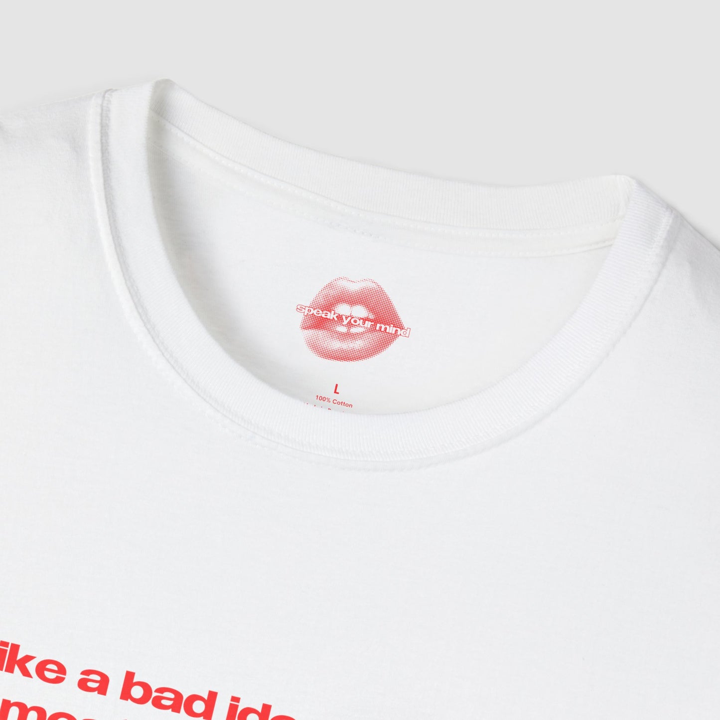 "I'm Like A Bad Idea, Irresistible But Most Likely Regrettable." | Text Only | T-Shirt