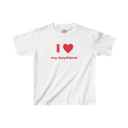 "I Love My Boyfriend." | Heart | Baby Tee