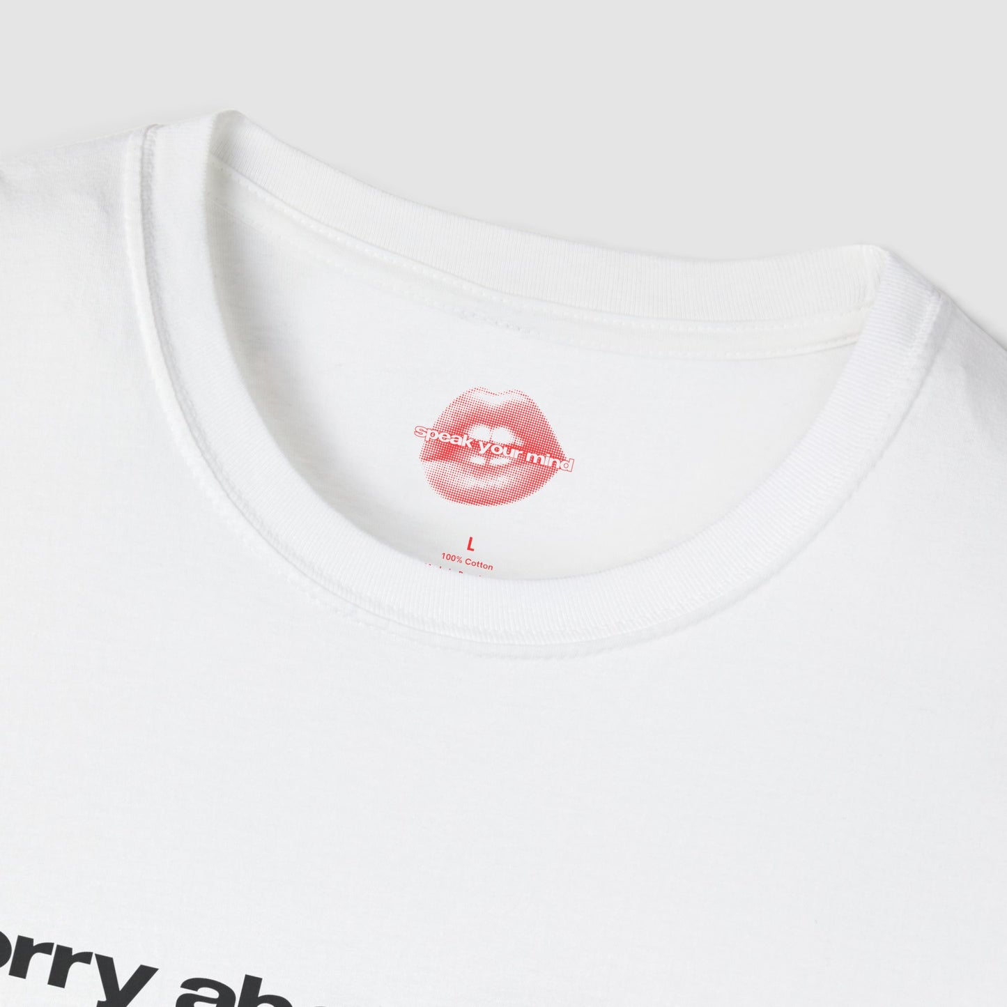 "Sorry About Before, I Was Probably Hungry." | Text Only | T-Shirt
