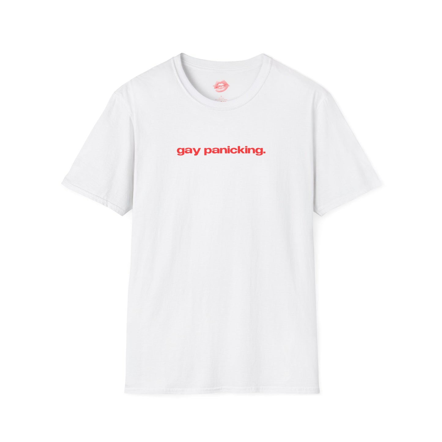 "Gay Panicking." | Text Only | T-Shirt