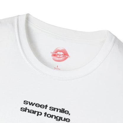 "Sweet Smile, Sharp Tongue" | Text Only | T-Shirt