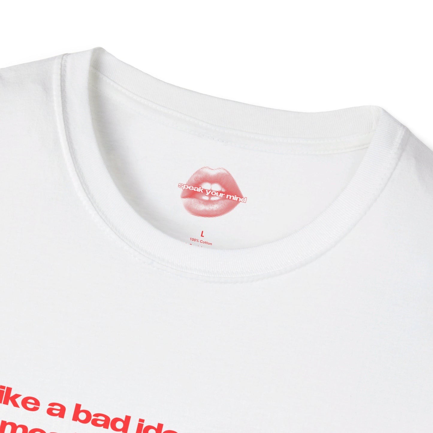 "I'm Like A Bad Idea, Irresistible But Most Likely Regrettable." | Text Only | T-Shirt