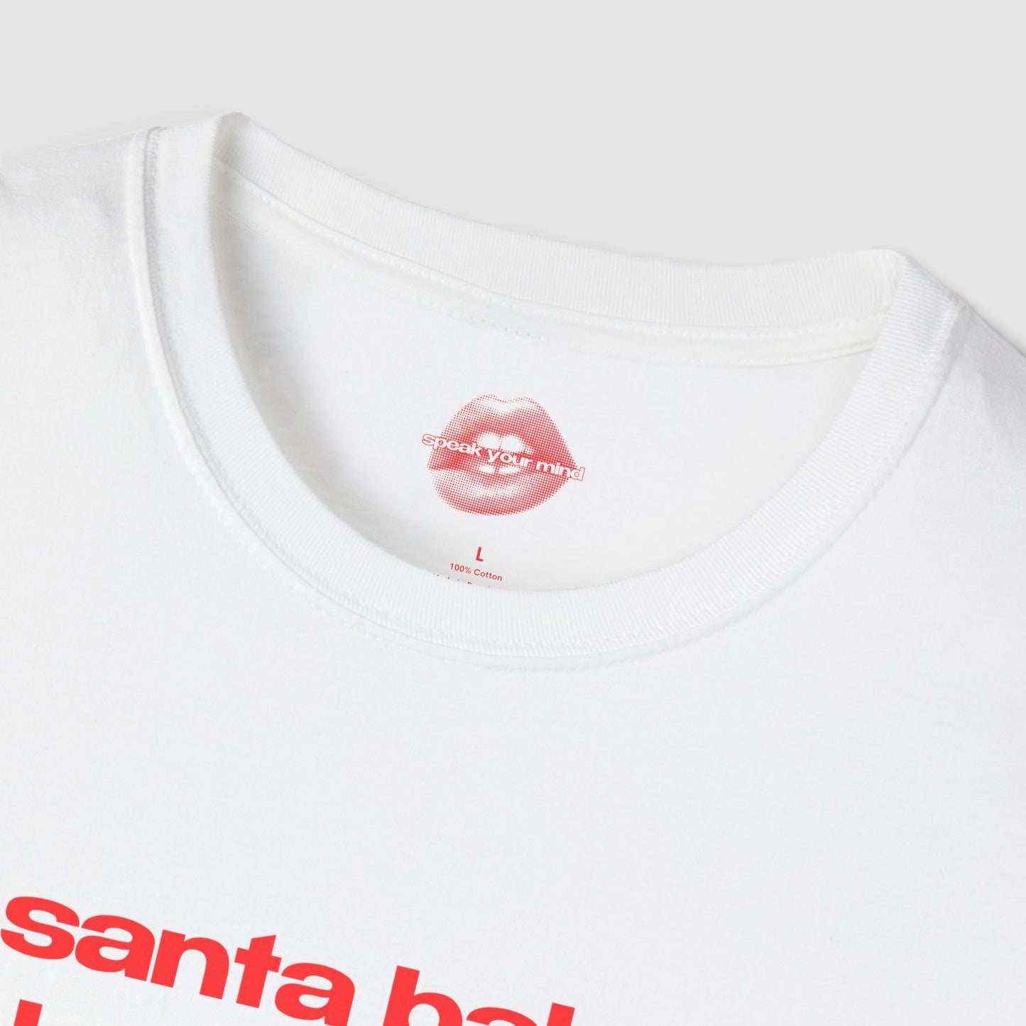 "Santa Baby, Bring Wine, Lots Of Wine." | Text Only | T-Shirt